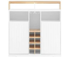 Sobuy Virtuvės sala Virtuvės spintelė Sideboard Baro stalas Sandėliavimo spintelė KNL07-WN
