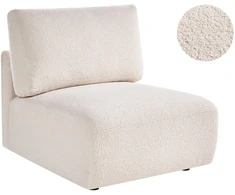 Sofa Beliani 1 vietos modulis MESNALI Boucle, balkšvas