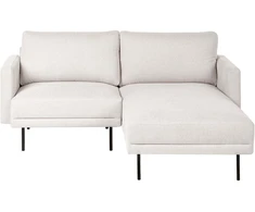 Sofa Beliani 2 vietų kairinis kampas BREDA, šviesiai smėlio spalvos