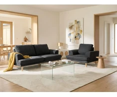 Sofa Beliani 4 vietų poilsio baldų komplektas KILDAL juodas