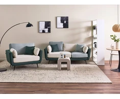 Sofa Beliani 4 vietų svetainės baldų komplektas BOLGA žalias
