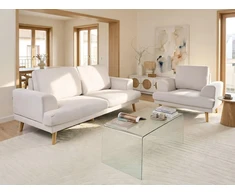 Sofa Beliani 4 vietų svetainės baldų komplektas KILDAL šviesiai smėlio spalvos