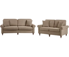 Sofa Beliani 5 vietų poilsio baldų komplektas GINNERUP, rudas