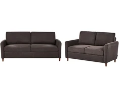 Sofa Beliani 5 vietų poilsio baldų komplektas MARE tamsiai rudas