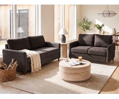 Sofa Beliani 5 vietų poilsio baldų komplektas MARE tamsiai rudas