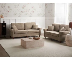 Sofa Beliani 5 vietų poilsio baldų komplektas GINNERUP, rudas