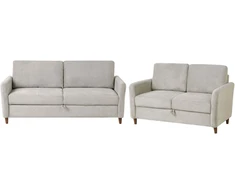 Sofa Beliani 5 vietų poilsio baldų komplektas MARE pilkas