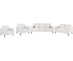 Sofa Beliani 7 vietų poilsio baldų komplektas LOUSTO, šviesiai smėlinis