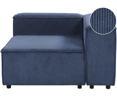 Sofa Beliani ARDAL kampinis modulis, tamsiai mėlynas velvetas, kairinis