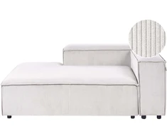Sofa Beliani ARDAL šezlongas, dešininis, kreminės spalvos veliūras