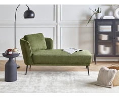 Sofa Beliani Dešininė šezlongo kėdė ARTHEZE tamsiai žalia