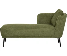 Sofa Beliani Dešininė šezlongo kėdė ARTHEZE tamsiai žalia