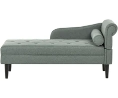 Sofa Beliani Dešininė šezlongo kėdė YVOIRE žalia