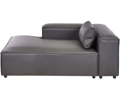 Sofa Beliani Dešininis gultas BRANDE Juodas
