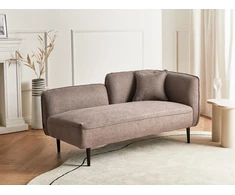Sofa Beliani Dešininis gultas CHEVANNES šviesiai rudas