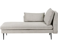 Sofa Beliani Dešininis pilkas šezlongas YERRES