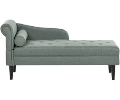 Sofa Beliani Kairės pusės šezlongas YVOIRE, žalias
