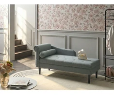 Sofa Beliani Kairės pusės šezlongas YVOIRE, žalias
