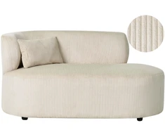 Sofa Beliani Kairinis gultas „VANVEY“, velvetinis, šviesiai smėlio spalvos