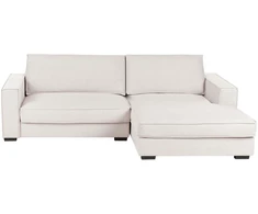 Sofa Beliani Kairinis kampas RENDERS šviesiai smėlio spalvos