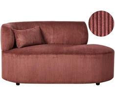 Sofa Beliani Kairinis sėdimas gultas VANVEY, velvetas, raudonas