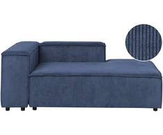 Sofa Beliani Kairiosios pusės šezlongas ARDAL, velvetas, tamsiai mėlynas