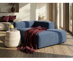 Sofa Beliani Kairiosios pusės šezlongas ARDAL, velvetas, tamsiai mėlynas