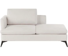 Sofa Beliani Kairysis šezlongas SIEVOZ šviesiai smėlio spalvos