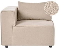 Sofa Beliani Kampinis modulis AXEBO smėlio spalvos Boucle