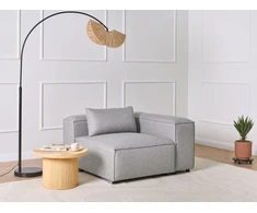 Sofa Beliani Kampinis modulis BRANDE simetriškas, pilkas