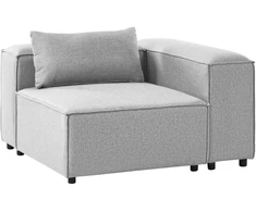 Sofa Beliani Kampinis modulis BRANDE simetriškas, pilkas