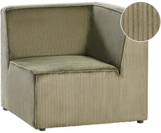 Sofa Beliani Kampinis modulis LEMVIG Dešininis Žalias velveto