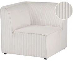 Sofa Beliani Kampinis modulis LEMVIG kairinis, smėlio spalvos pliušas