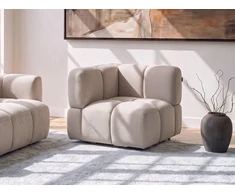 Sofa Beliani Kampinis modulis MAKSABERG, smėlio spalvos