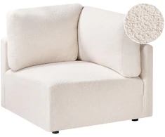 Sofa Beliani Kampinis modulis MESNALI Boucle Laužyta balta