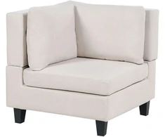 Sofa Beliani Kampinis modulis UNSTAD šviesiai smėlio spalvos