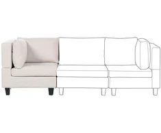 Sofa Beliani Kampinis modulis UNSTAD šviesiai smėlio spalvos