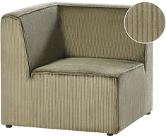 Sofa Beliani Kampuotas modulis LEMVIG kairinis, žalias, velvetas