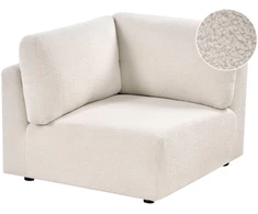 Sofa Beliani KIVVIK kampinis modulis, boucle, laužyta balta