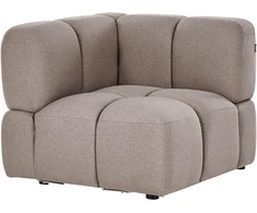 Sofa Beliani MAKSABERG kampinis modulis, smėlio pilka