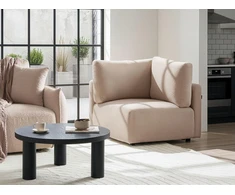 Sofa Beliani MESNALI Boucle smėlio spalvos kampinis modulis