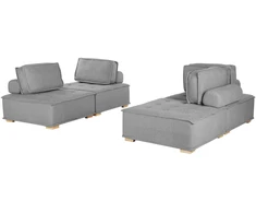 Sofa Beliani Modulinis poilsio komplektas 4 asmenims TIBRO pilkas