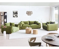 Sofa Beliani Poilsio komplektas 5 asmenims „LUVOS“, veliūrinis, žalias