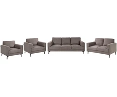 Sofa Beliani Septynių vietų minkštų baldų komplektas LOUSTO rudos spalvos