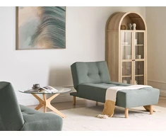 Sofa Beliani Šezlongas ALSTEN žalias