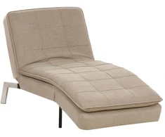 Sofa Beliani Šezlongas LOIRET smėlio spalvos