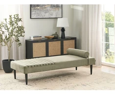 Sofa Beliani Šezlongas MAURIAC žalias