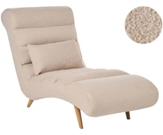 Sofa Beliani Šezlongas RIVES Boucle smėlio spalvos