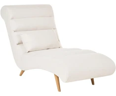 Sofa Beliani Šezlongas RIVES kreminės baltos spalvos