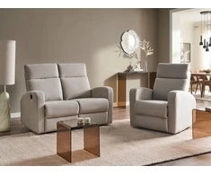 Sofa Beliani VERDAL poilsio baldų komplektas su elektrine relaksacijos funkcija 3 asmenims, veliūrinis, smėlio spalvos
